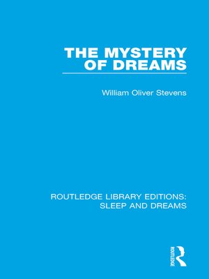 cover image of The Mystery of Dreams